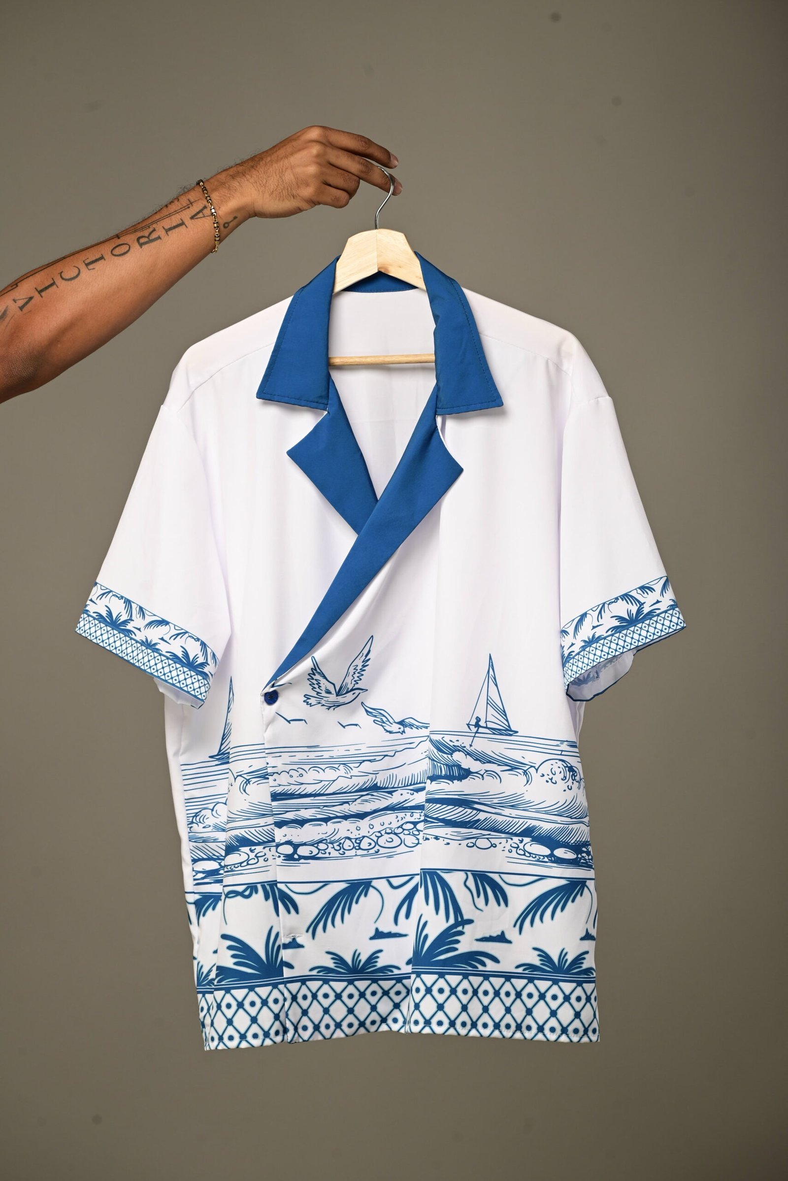 Camisa Antaño Azul